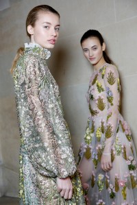 Backstage at Giambattista Valli Couture Spring 2017