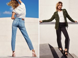A visual of H&M's Denim Days campaign featuring Hailey Baldwin.