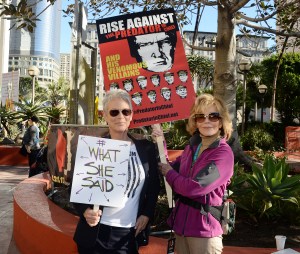 Jamie Lee Curtis and Jane Fonda at Women's March in L.A.