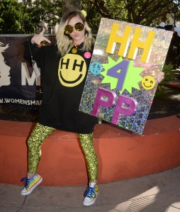Miley Cyrus at Women's March in L.A.