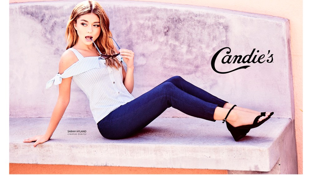 Sarah Hyland in Candie's spring 2017 ad campaign