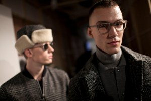 Backstage at Oliver Spencer Men's Fall 2017