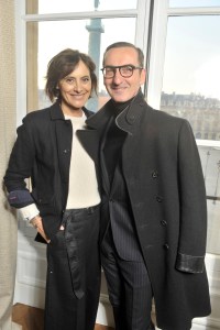 Inès de la Fressange and Bruno Frisoni