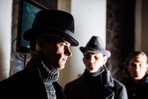 Backstage at Joseph Abboud Men's Fall 2017