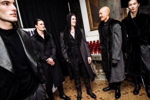 Backstage at Joseph Abboud Men's Fall 2017