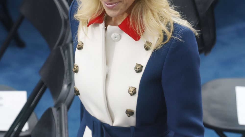 Trump Inauguration Gallery Kellyanne Conway in Gucci coat