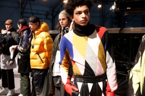Backstage at Kenzo Men's Fall 2017