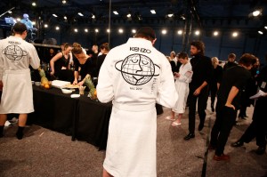 Backstage at Kenzo Men's Fall 2017