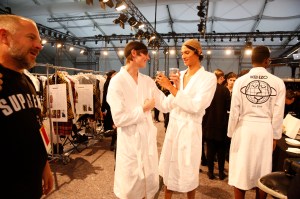 Backstage at Kenzo Men's Fall 2017
