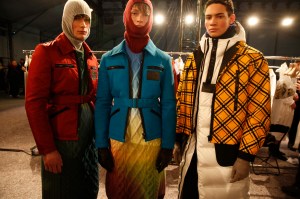 Backstage at Kenzo Men's Fall 2017
