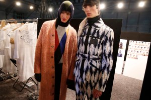 Backstage at Kenzo Men's Fall 2017