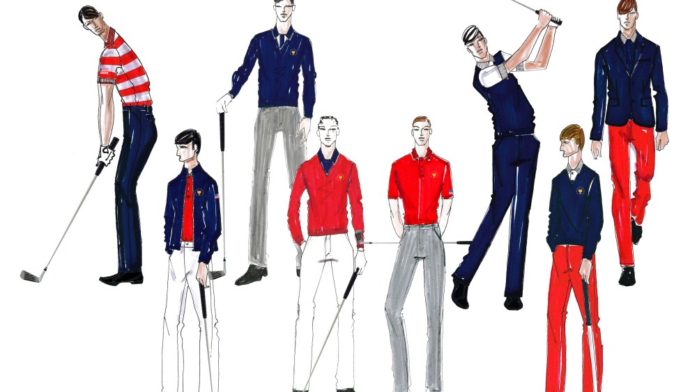 The Lacoste Presidents Cup uniforms for the American team.