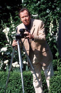 Lord Snowdon photographing Karl Lagerfeld at the Chelsea Flower Show in London, May 1998.