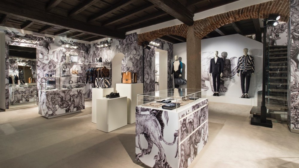 Milan's Louis Vuitton pop-up store