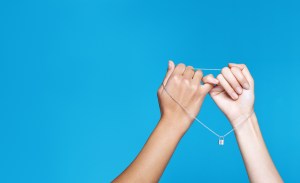 A visual for Louis Vuitton's #Makeapromise initiative in partnership with the UNICEF fund