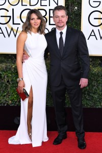 Golden Globes 2017: Matt Damon and Luciana Barroso