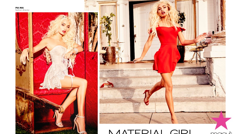 Material Girl x Pia Mia collection Spring 2017 ad images