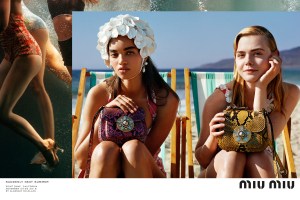 Miu Miu spring summer 2017 advertising campaign featuring Elle Fanning