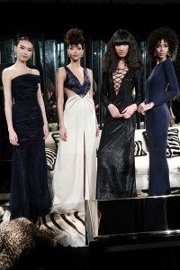 Models at the Azzaro presentation