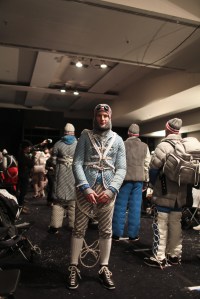 Backstage at Moncler Gamme Bleu Men's Fall 2017