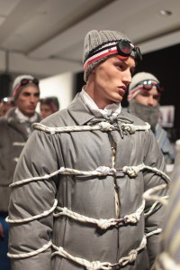 Backstage at Moncler Gamme Bleu Men's Fall 2017