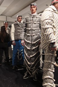 Backstage at Moncler Gamme Bleu Men's Fall 2017