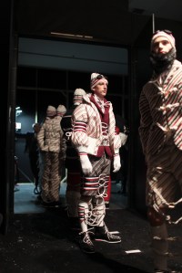 Backstage at Moncler Gamme Bleu Men's Fall 2017
