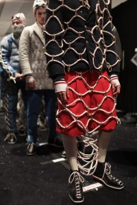 Backstage at Moncler Gamme Bleu Men's Fall 2017