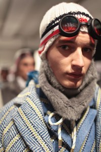 Backstage at Moncler Gamme Bleu Men's Fall 2017