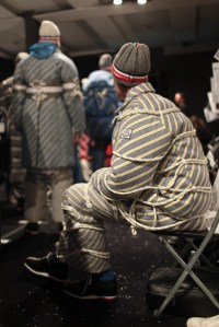 Backstage at Moncler Gamme Bleu Men's Fall 2017