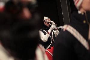 Backstage at Moncler Gamme Bleu Men's Fall 2017