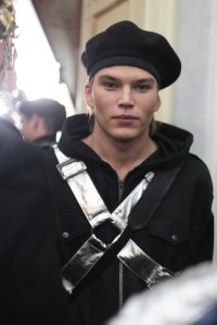 Backstage at Moschino Men's Fall 2017