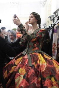 Backstage at Moschino Men's Fall 2017