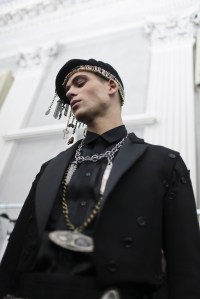Backstage at Moschino Men's Fall 2017