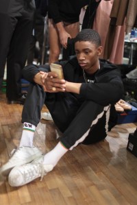 Backstage at MSGM Men's Fall 2017