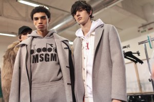 Backstage at MSGM Men's Fall 2017