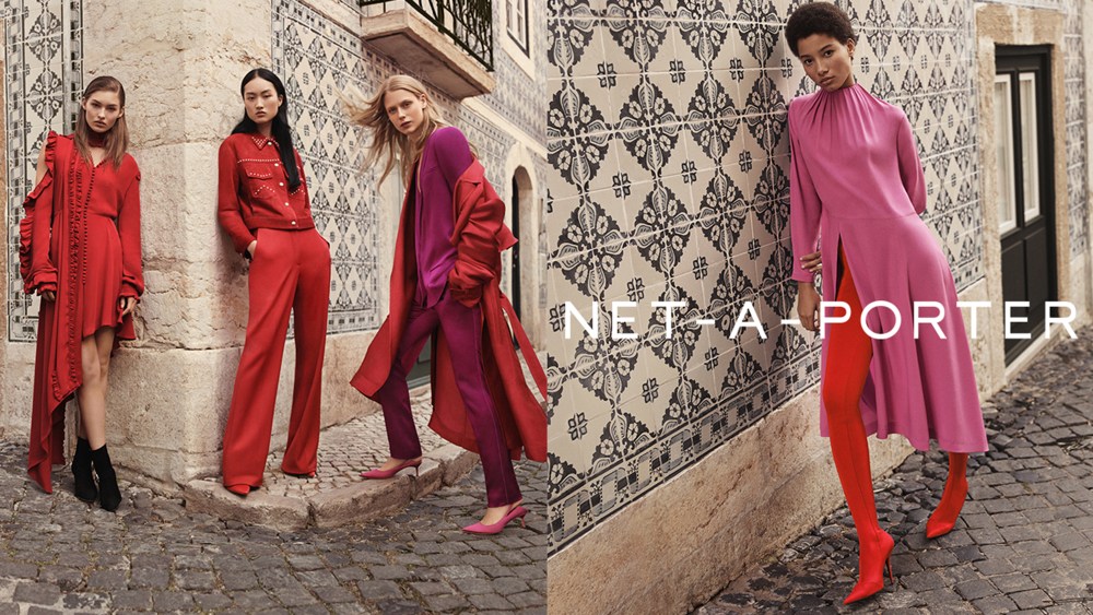 A visual of Net-a-porter's spring campaign