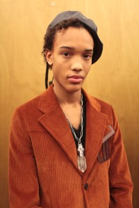 Backstage at Prada Men's Fall 2017