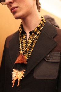 Backstage at Prada Men's Fall 2017