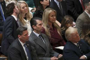 Trump Inauguration Gallery Ross Mechanic, Tiffany Trump, Donald Trump Jr., and Vanessa Trump