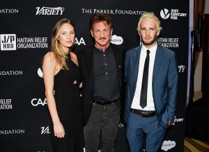 Dylan Penn, Sean Penn and Hopper Penn