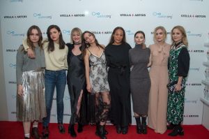 Liana Liberato, Margaret Qualley, Morgan Saylor, Rebecca Dayan, Maggie Betts, Eline Powell, Maddie Hasson and Dianna Agron at the "Novitiate" party Sundance 2017