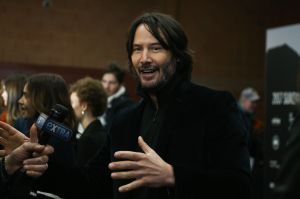 Keanu Reeves at the "To the Bone'"premiere