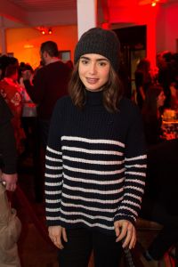 Lily Collins at the "To the Bone' party