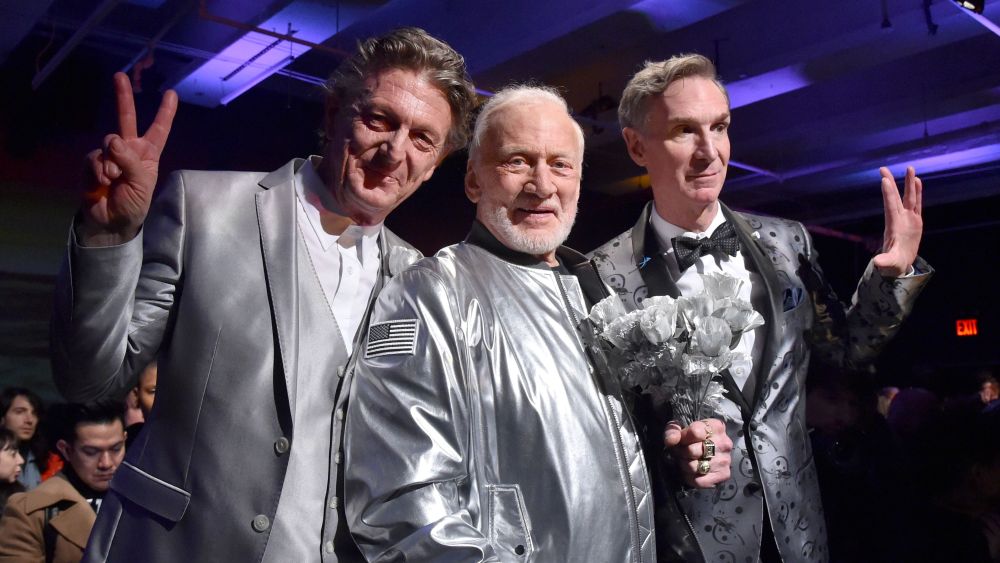 Nick Graham, Buzz Aldrin, and Bill Nye.