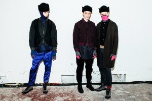Backstage at Robert Geller Men’s Fall 2017