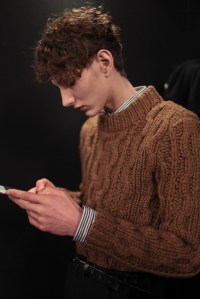 Backstage at Salvatore Ferragamo Men's Fall 2017