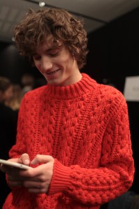 Backstage at Salvatore Ferragamo Men's Fall 2017