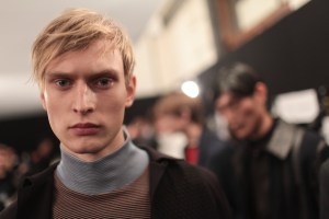 Backstage at Salvatore Ferragamo Men's Fall 2017