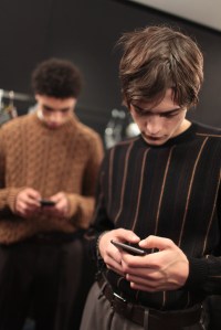 Backstage at Salvatore Ferragamo Men's Fall 2017